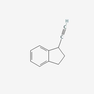 molecular formula C11H10 B1449183 1-ethynyl-2,3-dihydro-1H-indene CAS No. 1415560-25-6