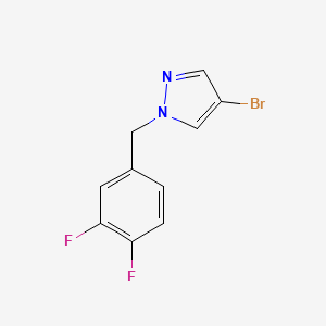 molecular formula C10H7BrF2N2 B1449184 4-Bromo-1-[(3,4-difluorophenyl)methyl]pyrazole CAS No. 1545587-66-3