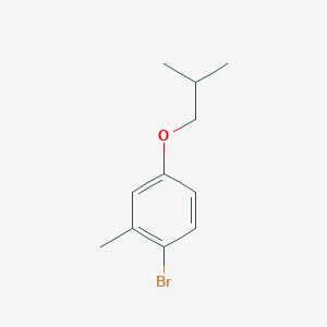 molecular formula C11H15BrO B1449185 1-Bromo-4-iso-butyloxy-2-methylbenzene CAS No. 1309932-83-9