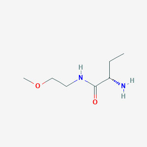 molecular formula C7H16N2O2 B1449190 S-2-Amino-N-(2-methoxyethyl)butyramide CAS No. 1567950-15-5