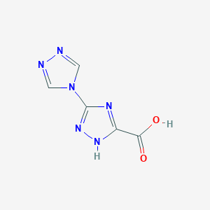 molecular formula C5H4N6O2 B1449197 2H-3,4'-双-1,2,4-三唑-5-羧酸 CAS No. 842977-15-5