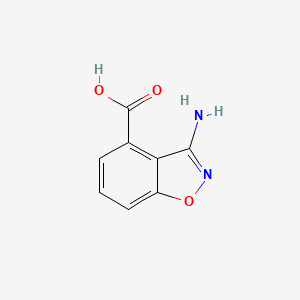 molecular formula C8H6N2O3 B1449201 3-氨基苯并[d]异噁唑-4-羧酸 CAS No. 1104505-81-8