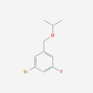 molecular formula C10H12BrFO B1449214 1-溴-3-氟-5-(异丙氧基甲基)苯 CAS No. 1505440-16-3
