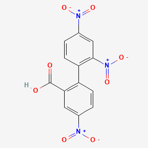 B14492172 (1,1'-Biphenyl)-2-carboxylic acid, 2',4,4'-trinitro- CAS No. 63636-76-0