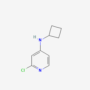 molecular formula C9H11ClN2 B1449220 2-氯-N-环丁基吡啶-4-胺 CAS No. 1289208-41-8