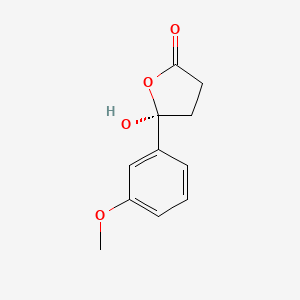 (5S)-5-Hydroxy-5-(3-methoxyphenyl)oxolan-2-one