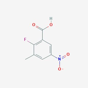 molecular formula C8H6FNO4 B1449227 2-氟-3-甲基-5-硝基苯甲酸 CAS No. 1519287-58-1