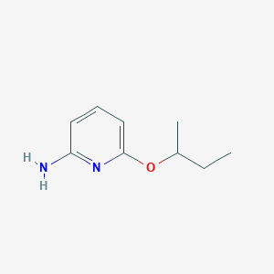 molecular formula C9H14N2O B1449228 6-(丁-2-氧基)吡啶-2-胺 CAS No. 1446406-98-9