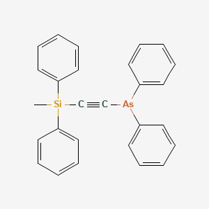 {[Methyl(diphenyl)silyl]ethynyl}(diphenyl)arsane