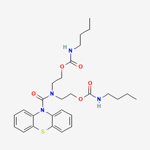 Carbamic acid, butyl-, ((10H-phenothiazin-10-ylcarbonyl)imino)di-2,1-ethanediyl ester