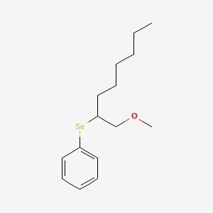 [(1-Methoxyoctan-2-YL)selanyl]benzene