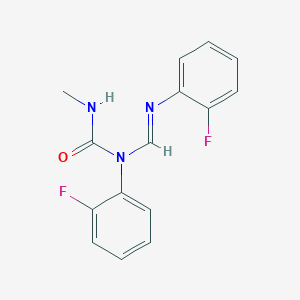 N,N'-Bis(2-fluorophenyl)-N-(methylcarbamoyl)methanimidamide