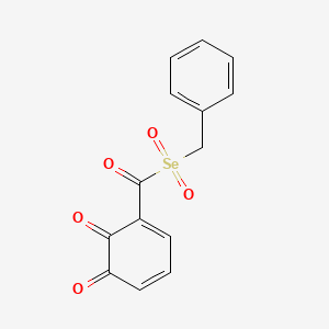 3-[(Phenylmethaneselenonyl)carbonyl]cyclohexa-3,5-diene-1,2-dione