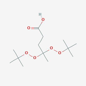 molecular formula C13H26O6 B14492352 4,4-Bis(tert-butylperoxy)pentanoic acid CAS No. 64910-78-7