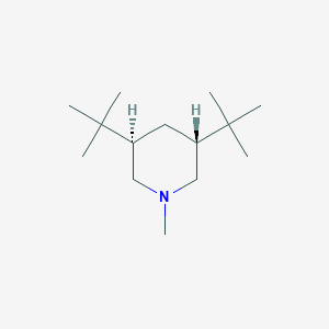 molecular formula C14H29N B14492360 (3R,5R)-3,5-Di-tert-butyl-1-methylpiperidine CAS No. 64326-84-7