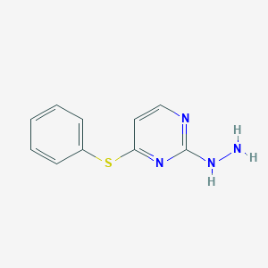 B1449237 2-Hydrazinyl-4-(phenylsulfanyl)pyrimidine CAS No. 1518301-10-4