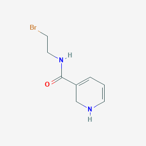 molecular formula C8H11BrN2O B14492405 n-(2-Bromoethyl)-1,2-dihydropyridine-3-carboxamide CAS No. 64037-99-6