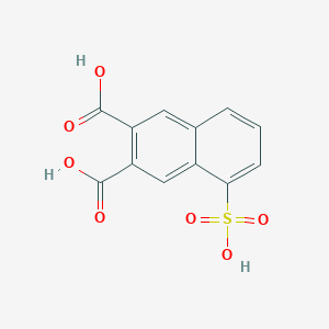 molecular formula C12H8O7S B14492411 5-Sulfonaphthalene-2,3-dicarboxylic acid CAS No. 65190-26-3