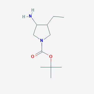 B1449244 tert-Butyl 3-amino-4-ethylpyrrolidine-1-carboxylate CAS No. 1369085-72-2