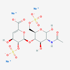 molecular formula C14H18NNa3O17S2 B144925 肝素二糖 I-A 钠盐 CAS No. 136098-00-5