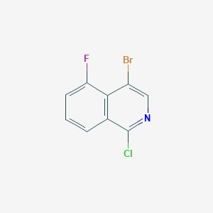 molecular formula C9H4BrClFN B1449251 4-溴-1-氯-5-氟异喹啉 CAS No. 1507517-29-4