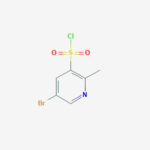molecular formula C6H5BrClNO2S B1449254 5-Bromo-2-methylpyridine-3-sulfonyl chloride CAS No. 1346540-64-4