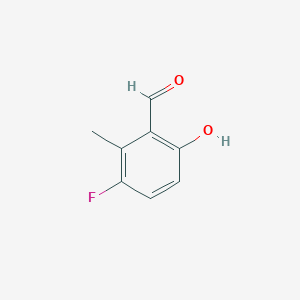 molecular formula C8H7FO2 B1449256 3-氟-6-羟基-2-甲基苯甲醛 CAS No. 1427431-13-7