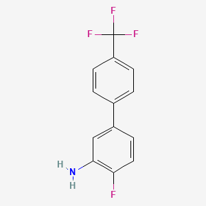 molecular formula C13H9F4N B1449263 3-Amino-4-fluoro-4'-(trifluoromethyl)biphenyl CAS No. 1225764-30-6
