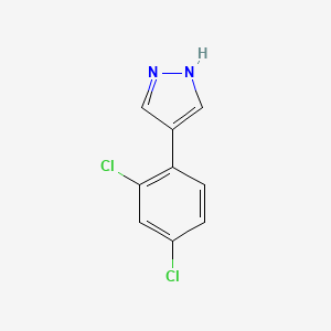 molecular formula C9H6Cl2N2 B1449264 4-(2,4-Dichlorophenyl)-1H-pyrazole CAS No. 1267753-86-5