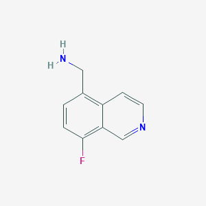 molecular formula C10H9FN2 B1449266 (8-Fluoroisoquinolin-5-yl)methanamine CAS No. 1368056-89-6