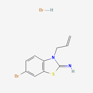 molecular formula C10H10Br2N2S B1449272 3-allyl-6-bromobenzo[d]thiazol-2(3H)-imine hydrobromide CAS No. 2034154-20-4