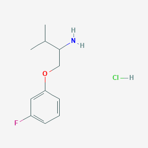 B1449282 1-(3-Fluorophenoxy)-3-methylbutan-2-amine hydrochloride CAS No. 1864062-02-1