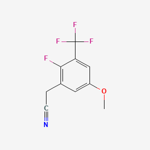 B1449283 2-Fluoro-5-methoxy-3-(trifluoromethyl)phenylacetonitrile CAS No. 1373920-64-9