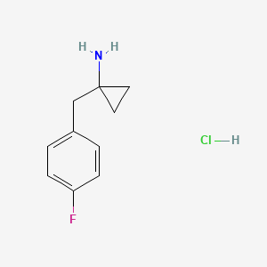 B1449288 1-[(4-Fluorophenyl)methyl]cyclopropan-1-amine hydrochloride CAS No. 1439903-05-5