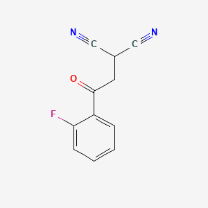 molecular formula C11H7FN2O B1449290 2-[2-(2-氟苯基)-2-氧代乙基]丙二腈 CAS No. 312307-38-3