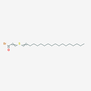 3-[(Octadec-1-en-1-yl)sulfanyl]prop-2-enoyl bromide