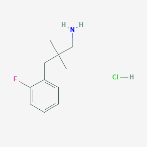 molecular formula C11H17ClFN B1449300 3-(2-氟苯基)-2,2-二甲基丙胺盐酸盐 CAS No. 1439899-54-3