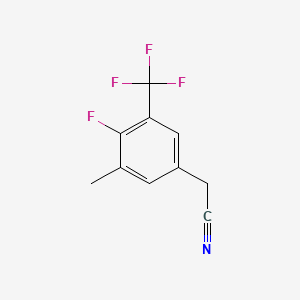 B1449301 4-Fluoro-3-methyl-5-(trifluoromethyl)phenylacetonitrile CAS No. 1373920-75-2