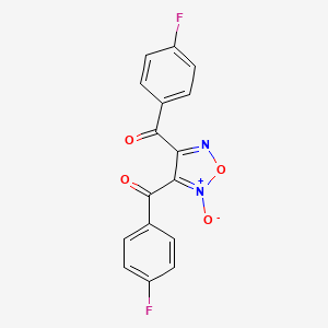 (2-Oxido-1,2,5-oxadiazole-3,4-diyl)bis[(4-fluorophenyl)methanone]