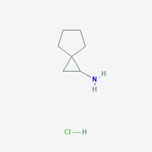 molecular formula C7H14ClN B1449303 螺[2.4]庚烷-1-胺盐酸盐 CAS No. 17202-53-8