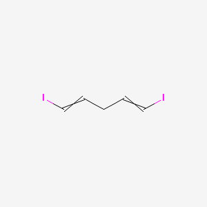 molecular formula C5H6I2 B14493038 1,5-Diiodopenta-1,4-diene 