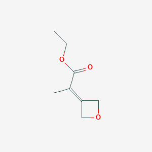 molecular formula C8H12O3 B1449308 丙酸乙酯 2-(氧杂环-3-亚甲基) CAS No. 1467674-33-4