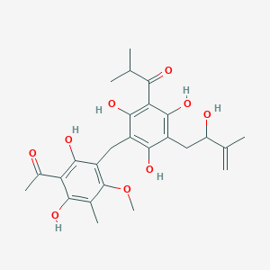 molecular formula C26H32O9 B144932 Isomallotolerin CAS No. 126026-30-0