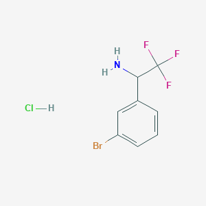 molecular formula C8H8BrClF3N B1449328 1-(3-溴苯基)-2,2,2-三氟乙胺盐酸盐 CAS No. 842169-71-5