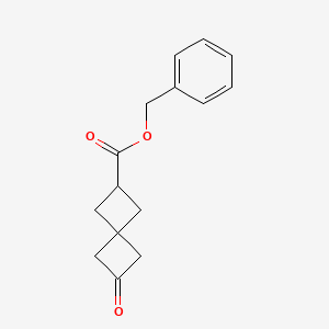 molecular formula C15H16O3 B1449331 6-氧代螺[3.3]庚烷-2-甲酸苄酯 CAS No. 1447942-35-9