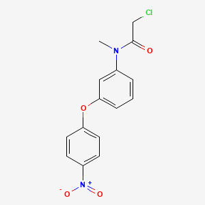 2-Chloro-N-methyl-N-[3-(4-nitrophenoxy)phenyl]acetamide