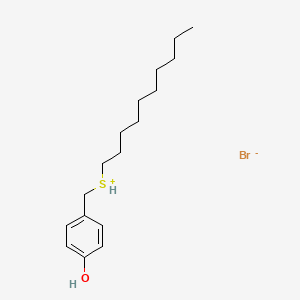 Decyl[(4-hydroxyphenyl)methyl]sulfanium bromide