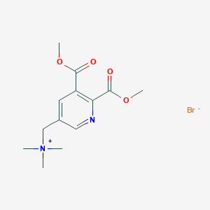 B1449336 3-Pyridinemethanaminium, 5,6-bis(methoxycarbonyl)-N,N,N-trimethyl-, bromide (1:1) CAS No. 150514-78-6