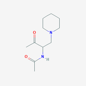 N-[3-Oxo-1-(piperidin-1-yl)butan-2-yl]acetamide