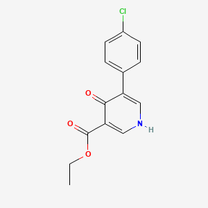 molecular formula C14H12ClNO3 B1449338 5-(4-氯苯基)-4-氧代-1,4-二氢吡啶-3-羧酸乙酯 CAS No. 1449301-81-8